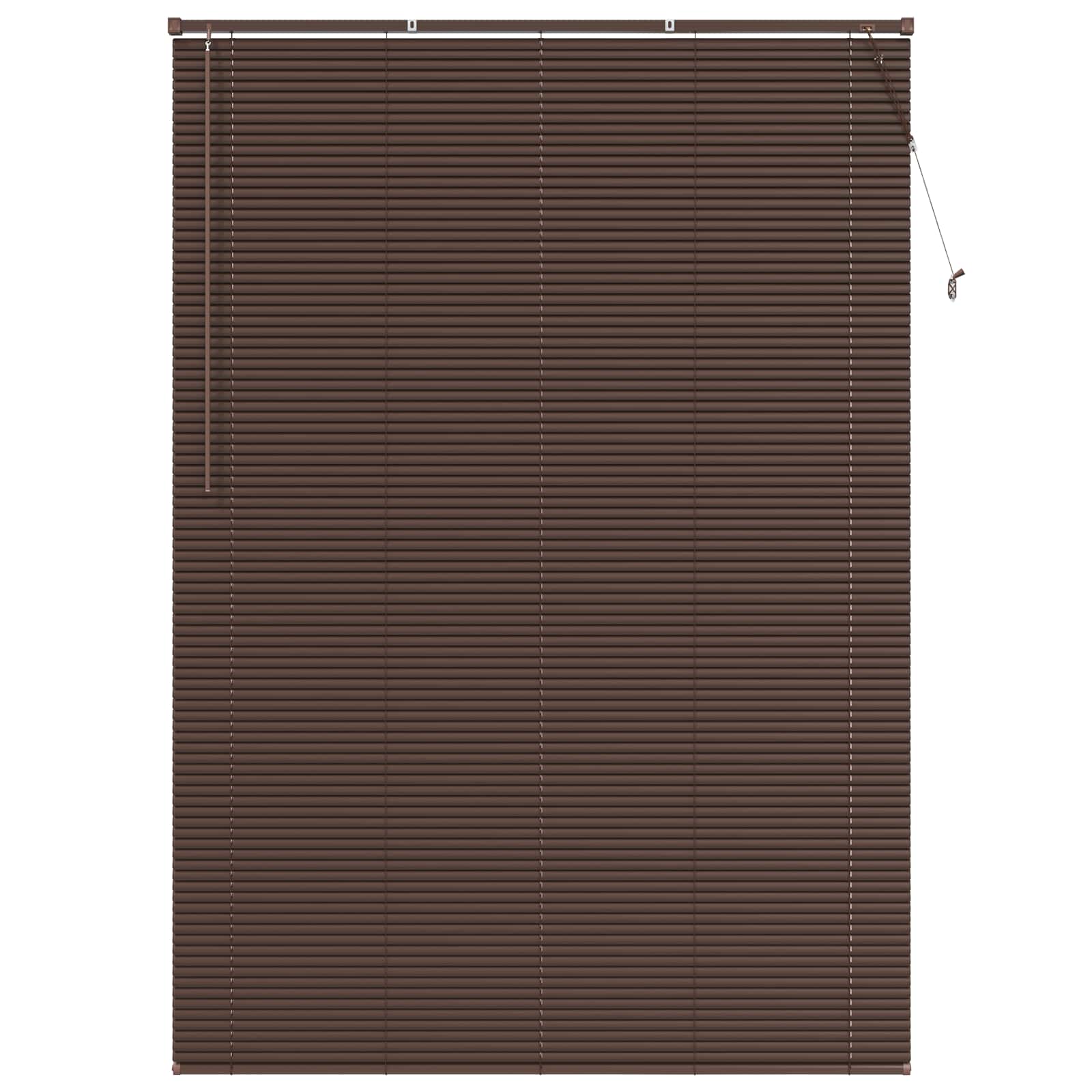 Vidaxx Jalousie dunkelbraun mit Muster 213 x 150 cm PVC