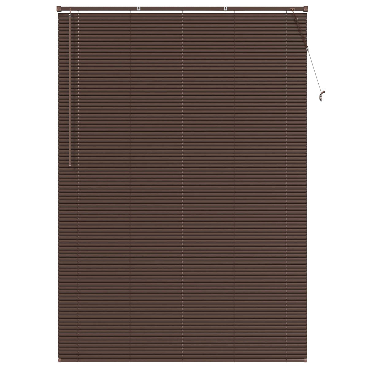 Vidaxx Jalousie dunkelbraun mit Muster 213 x 160 cm PVC