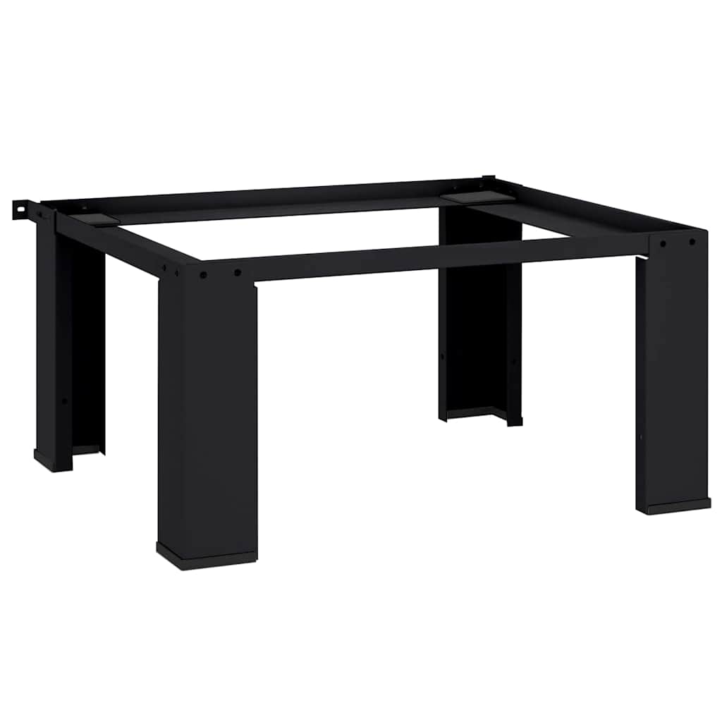 Vidaxx Waschmaschinensockel schwarz 64 x 55 x 32,5 cm Stahl