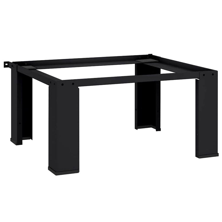 Vidaxx Waschmaschinensockel schwarz 64 x 55 x 32,5 cm Stahl