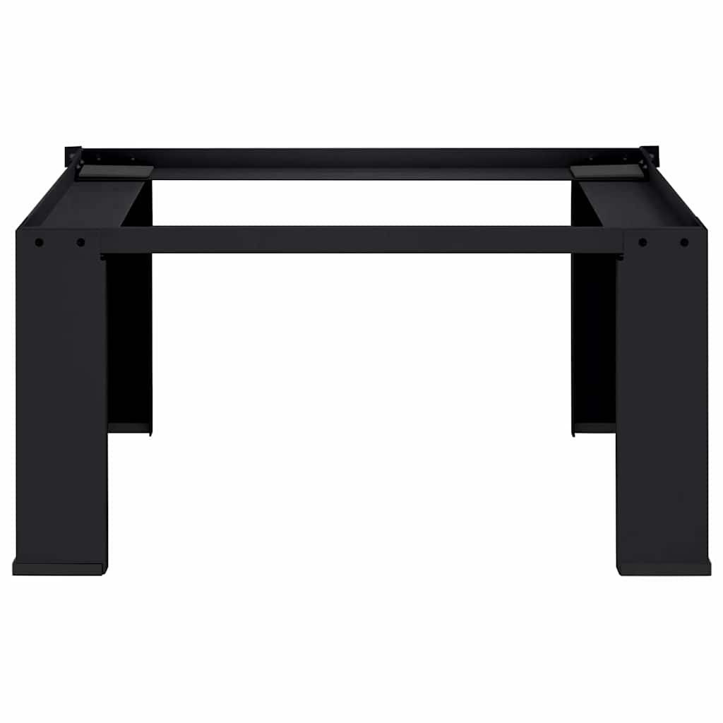 Vidaxx Waschmaschinensockel schwarz 64 x 55 x 32,5 cm Stahl