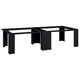 Vidaxl Waschmaschinensockel 2 Stück schwarz 127 x 54,5 x 32,5 cm Stahl