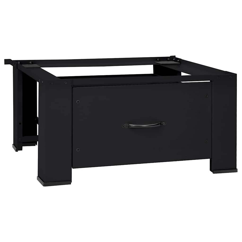 Vidaxx Waschmaschinensockel schwarz 64 x 55 x 32,5 cm Stahl