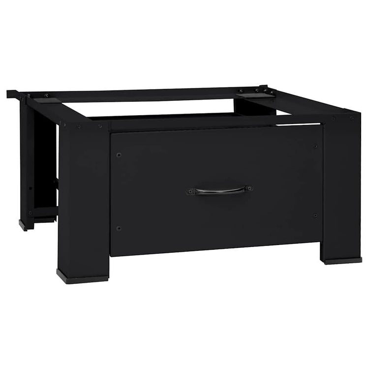 Vidaxx Waschmaschinensockel schwarz 64 x 55 x 32,5 cm Stahl