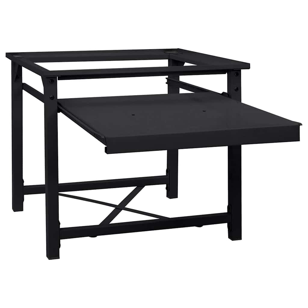 Vidaxx Waschmaschinensockel schwarz 60 x 56 x 52 cm Stahl