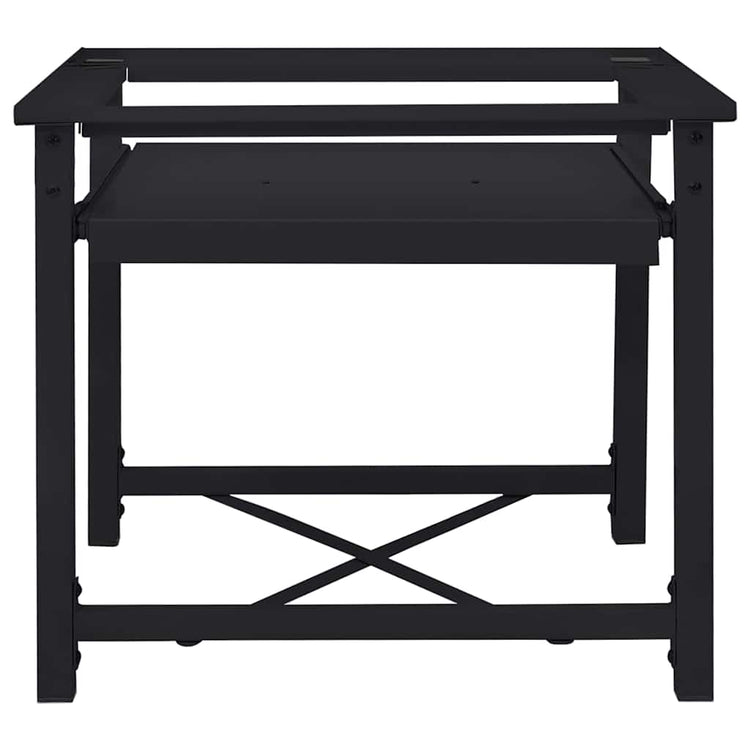 Vidaxx Waschmaschinensockel schwarz 60 x 56 x 52 cm Stahl