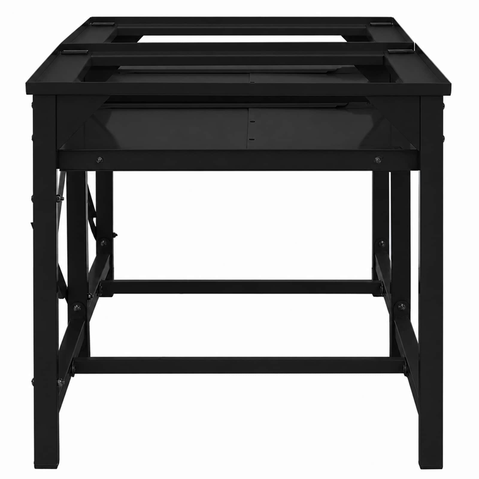 Vidaxx Waschmaschinensockel 2 Stück schwarz 120 x 56 x 52 cm Stahl