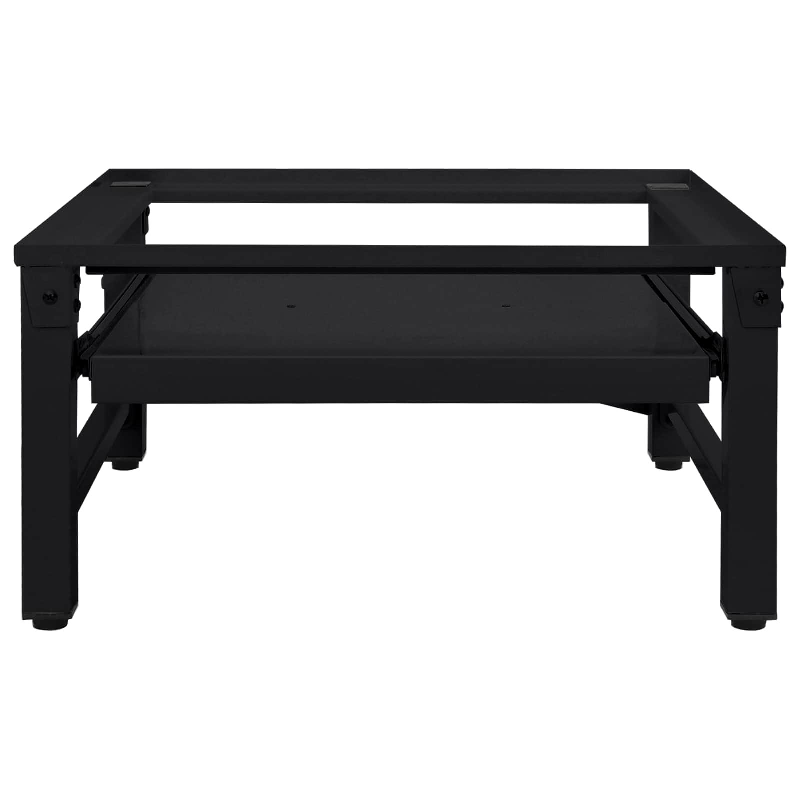 Vidaxl Waschmaschinensockel schwarz 62 x 60,5 x 32,5 cm Stahl