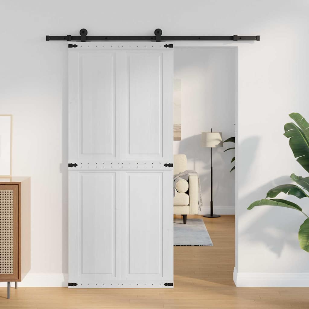 Vidaxx Tür Corona weiß 90 x 210 cm Holzwerkstoff