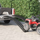 Vidaxl Motorradrampe 680 kg 2 Stück schwarz 222 x 28 x 5 cm Aluminium