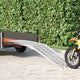 Vidaxl Motorradrampe 680 kg Silber 230 x 44 x 5 cm Aluminium