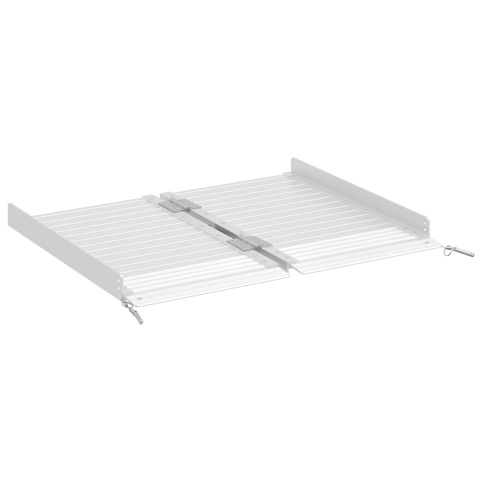 Vidaxx Rollstuhlrampe 270 kg Silber 62 x 73 x 5 cm Aluminium
