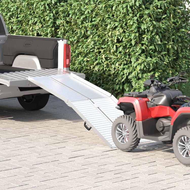 VidaXL Rollstuhlrampe 270 kg Silber 92 x 73 x 5 cm Aluminium