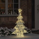 VidaXL Weihnachtsbaum mit 100 LED warmweiß 120 cm Acryl
