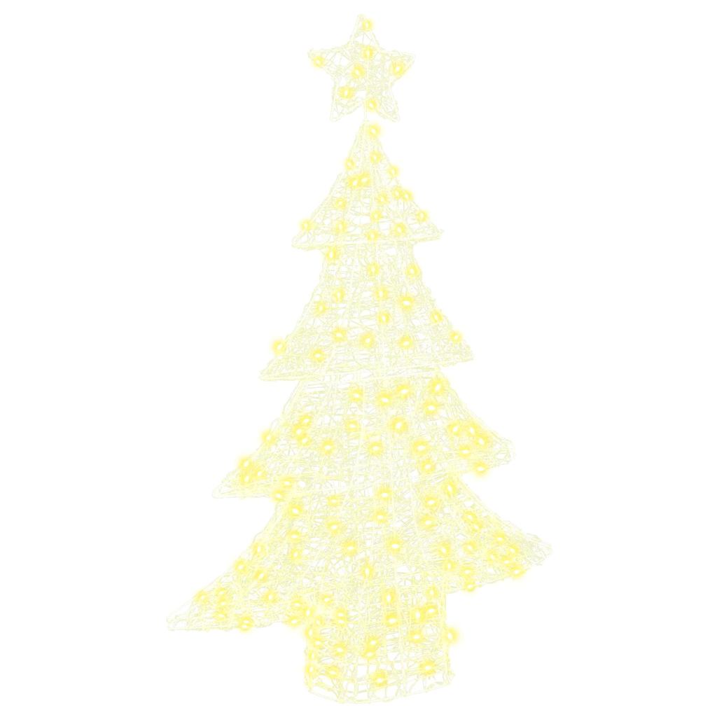 VidaXL Weihnachtsbaum mit 100 LED warmweiß 120 cm Acryl