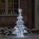 VidaXL Weihnachtsbaum mit 100 LED kaltweiß 120 cm Acryl