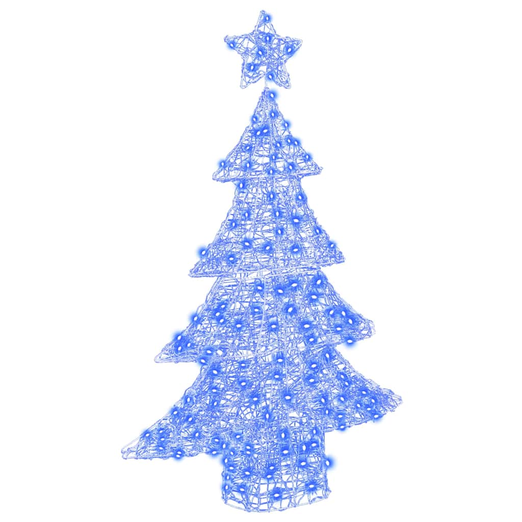 VidaXL Weihnachtsbaum mit 100 LED blau 120 cm Acryl