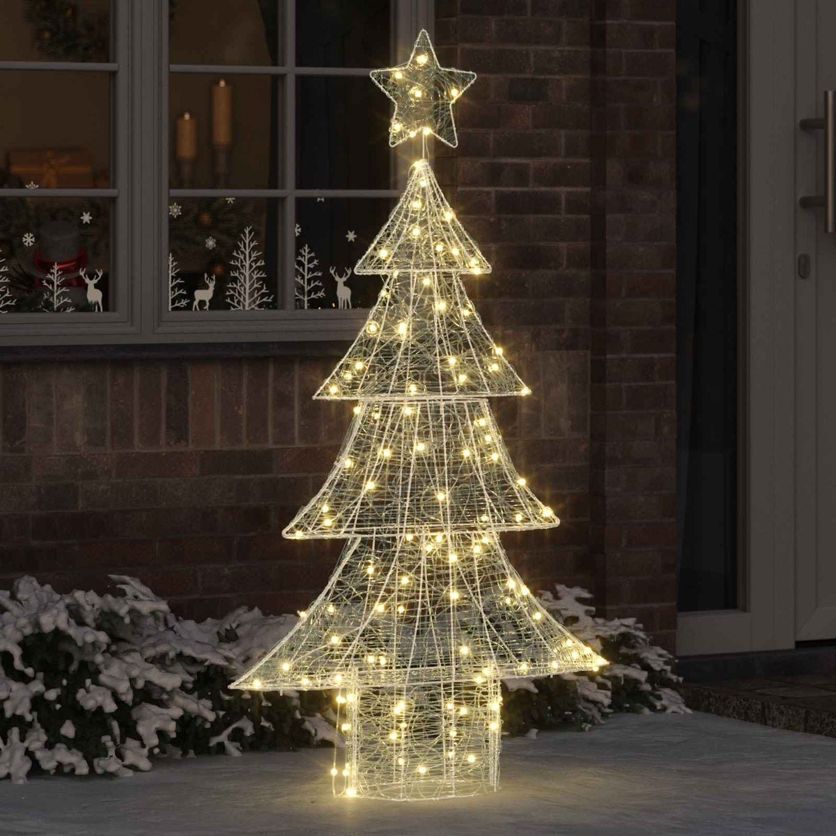 Vidaxx Weihnachtsbaum mit 160 LED warmweiß 150 cm Acryl