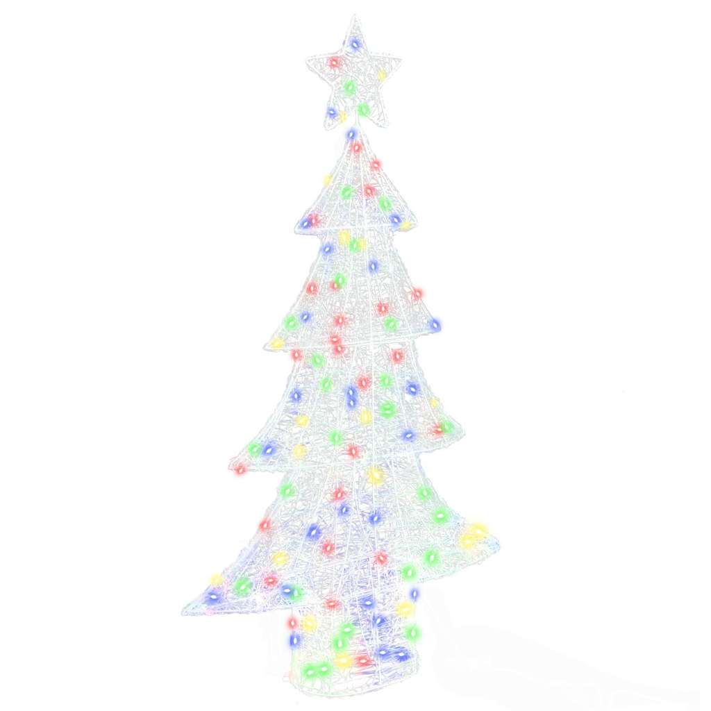 VidaXL Weihnachtsbaum mit 160 LEDs mehrfarbig 150 cm Acryl
