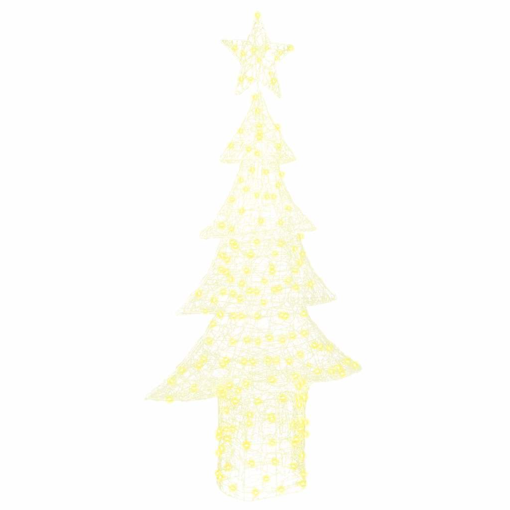 VidaXL Weihnachtsbaum mit 240 LED warmweiß 150 cm Acryl