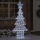 VidaXL Weihnachtsbaum mit 240 LED kaltweiß 180 cm Acryl