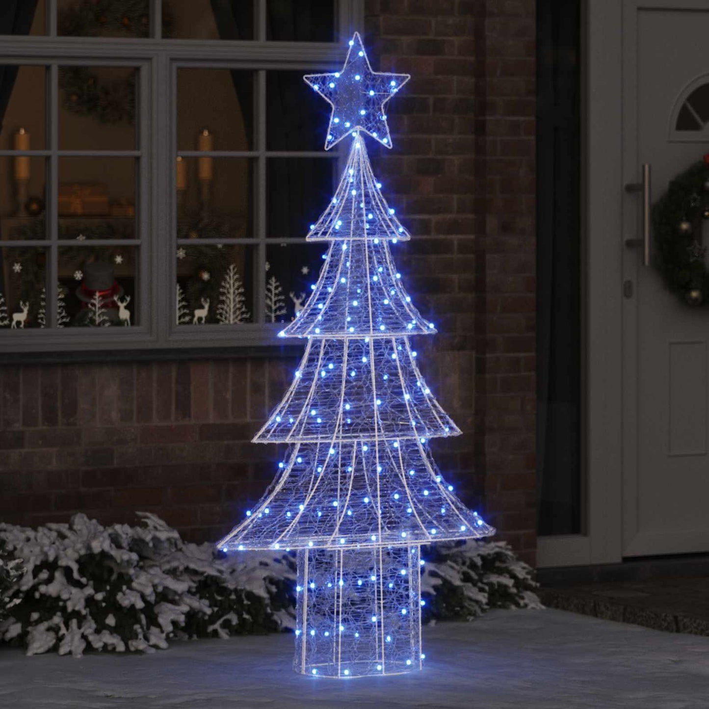 VidaXL Weihnachtsbaum mit 240 LED blau 180 cm Acryl