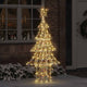 VidaXL Weihnachtsbaum mit 240 LED warmweiß 181 cm Kappe