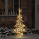 VidaXL Weihnachtsbaum mit 120 LED warmweiß 120,5 cm Kappe