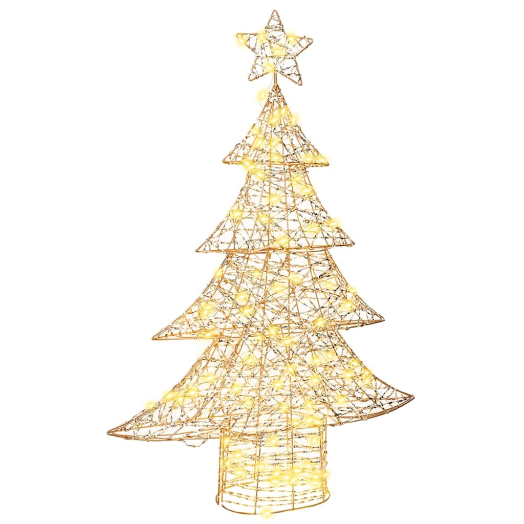VidaXL Weihnachtsbaum mit 120 LED warmweiß 120,5 cm Kappe