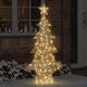 VidaXL Weihnachtsbaum mit 160 LED warmweiß 151 cm Kappe