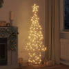 VidaXL Weihnachtsbaum mit 240 LED warmweiß 181 cm Kappe