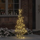 VidaXL Weihnachtsbaum mit 120 LED warmweiß 150 cm Rattan