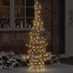 VidaXL Weihnachtsbaum mit 160 LED warmweiß 150 cm Rattan