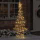 VidaXL Weihnachtsbaum mit 240 LED warmweiß 180 cm Rattan