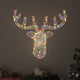 Vidaxx Hirschkopf mit 140 LED bunt 68 x 36,5 x 62,5 cm Acryl