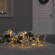 Vidaxx Rentier-Zugschlitten mit 160 LED warmweiß 53 x 28 x 33 cm Rattan