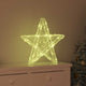 Vidaxl 3D-Ster mit 50 warmweißen LEDs 55 x 53,5 x 10 cm Acryl