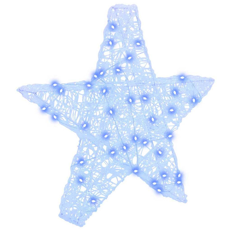 VidaXL 3D-Stern mit 50 LED blau 55 x 53,5 x 10 cm Acryl