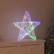 VidaXL 3D-Stern mit 50 LEDs mehrfarbig 55 x 53,5 x 10 cm Acryl