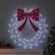 Vidaxx Kranz mit 60 LED kaltweiß 76 x 76 x 8,5 cm Acryl