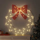 Vidaxx Kranz mit 80 LED warmweiß 92 x 92 x 9,5 cm Acryl
