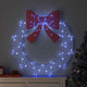 Vidaxx Kranz mit 80 LED blau 92 x 92 x 9,5 cm Acryl