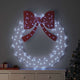 Vidaxx Kranz mit 150 LED kaltweiß 120 cm Acryl