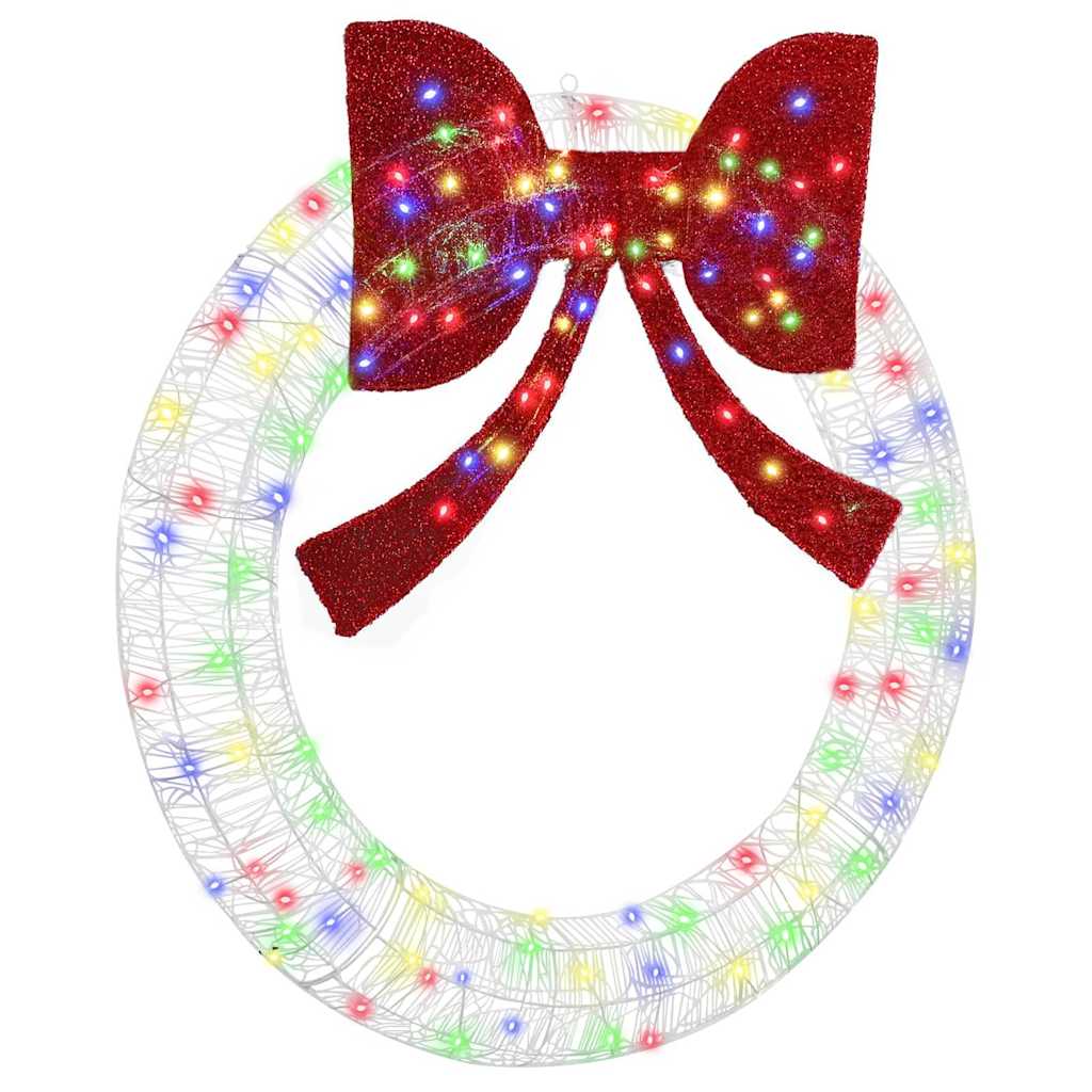Vidaxx-Kranz mit 150 LEDs, mehrfarbig, 120 cm, Acryl