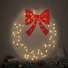 Vidaxx Kranz mit 60 LED warmweiß 76 x 76 x 8 cm Haustier