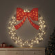 Vidaxx Kranz mit 80 LED warmweiß 91 x 91 x 9 cm Haustier