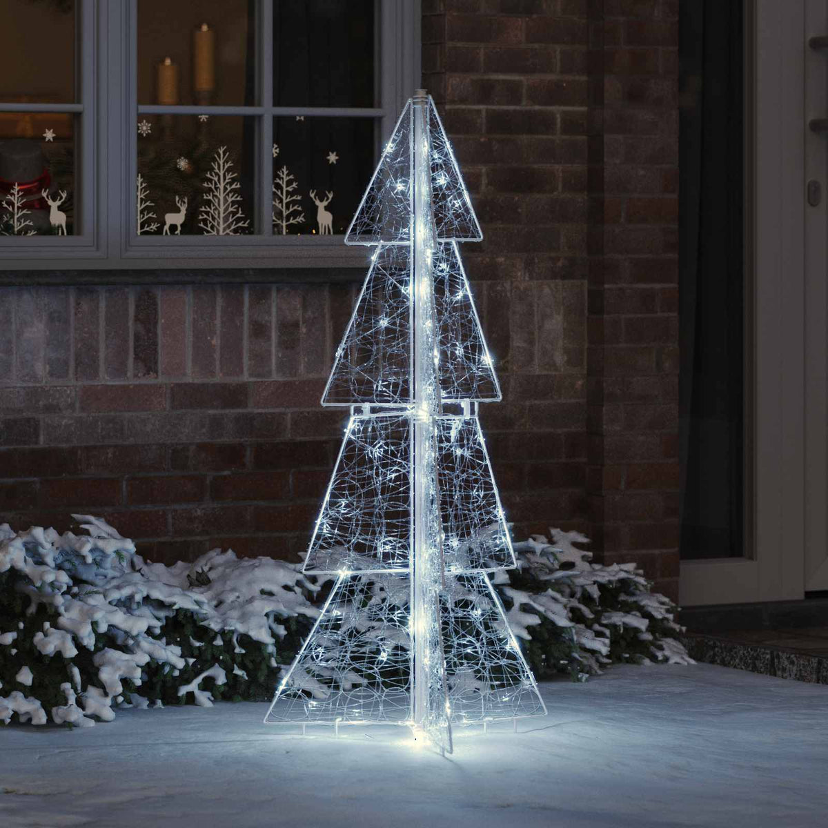 Vidaxx Weihnachtsbaum mit 100 LED kaltweiß 120 cm Acryl