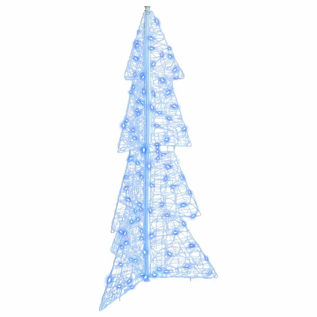 VidaXL Weihnachtsbaum mit 100 LED blau 120 cm Acryl