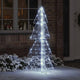 VidaXL Weihnachtsbaum mit 160 LED kaltweiß 150 cm Acryl
