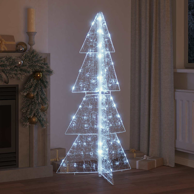 VidaXL Weihnachtsbaum mit 160 LED kaltweiß 150 cm Acryl